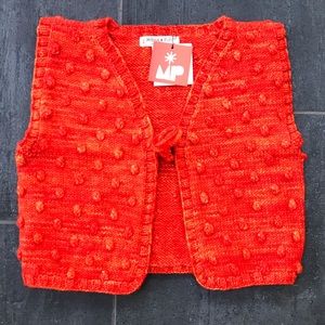 Misha and Puff Persimmon Popcorn Vest